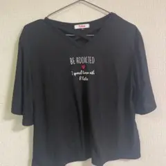 Pink Latte ブラック Tシャツ 160