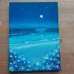 夢見多恵画　新作　原画　一点物　風景画　F4(33.3×24.2×1.5)