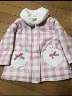 クーラクール　ピンクチェック フリル付きジャケット 95cm