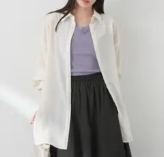 タグ付き新品 アースミュージック＆エコロジー シアーシャツ