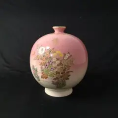 花瓶 薩摩焼 紀秀窯 薩摩焼 畦元工房 紀秀窯 畦元紀秀 花瓶 花入 花器 金彩 豪華