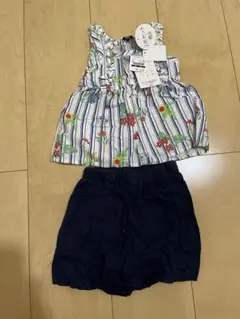 新品未使用タグ付き 【定価1200円】トップスズボン上下セット 70センチ