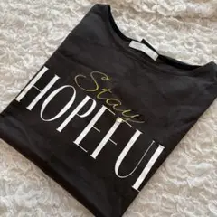 NICOLEニコル　white Stay HOPEFUL Tシャツ　トップス