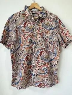 Trecento Uno アルビニ生地 ペイズリー柄シャツ