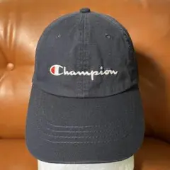 美品　Champion キャップ　CAP 青タグ　デオドラントネーム　ネイビー