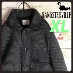 美品定価63800 GANGSTERVILLE ビーチクロスコート ブラックXL 楽天市場】残りLサイズのみ ギャングスタービル ラムウール