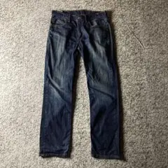 リーバイス514 色落ち　濃紺　ストレートデニムパンツ　ジーンズ　W32L30