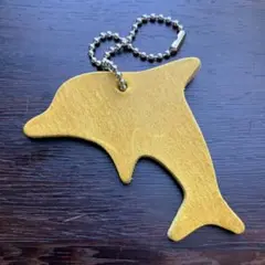 レザーキイーホルダー メッセイジ・キイーホルダーイルカ