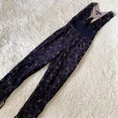 BCBGマックスアズリア　オールインワン　総レース　ブラック　サロペット