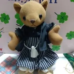 袴姿のくまさん。 26センチ位 着物姿の可愛いくまさんです。