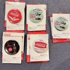 コカ・コーラ　タイトーくじ　缶バッジ　ステッカーセット　F賞　4種5個セット