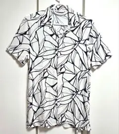 ZARA ザラ オープンカラー 半袖 レーヨン シャツ メンズ Sサイズ
