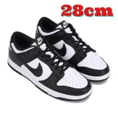 Nike Dunk Low Retro white/black パンダ 28cm