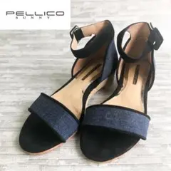 PELLICO SUNNY ペリーコサニー デニムサンダル アンクルストラップ