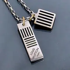 ルイヴィトン シルバー ネックレス M62490 リバーシブル