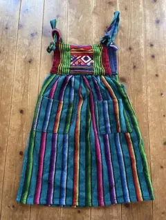 amina エスニック刺繍ワンピース キッズ