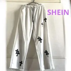 SHEIN ホワイト クロス 十字架 スエット Mサイズ