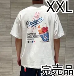 XXL＊白　オフホワイト＊半袖 Tシャツ＊ドジャース＊ニューエラ