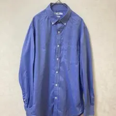 UNIQLOスリムフィット ボタンダウンシャツ ブルー 青 Mサイズ メンズ