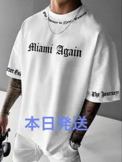 新品未使用　ブレイキングダウン　白Tシャツ　ホワイト　ロゴ　ヤリラフィ
