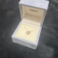 Canal4℃ ピンクゴールド ハートネックレス