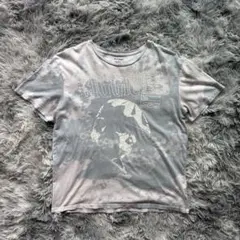 90s 00s tシャツ 短丈　ヴィンテージ　プリントtシャツ