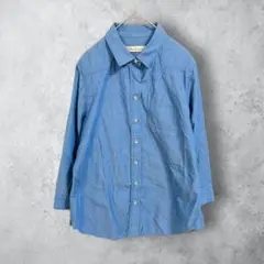 【Clear Impression 】　7分袖　コットンシャツ　洗える