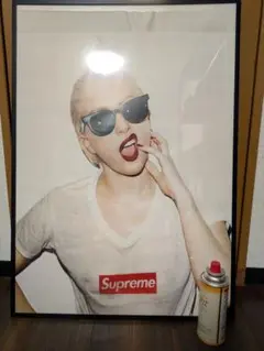 クリロナ　supreme ポスター　レディガガ　額付き クリロナ supreme ポスター レディガガ 額付き Supreme Lady