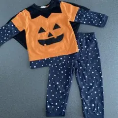 ハロウィン 衣装 仮称 かぼちゃ ジャックオーランタン セットアップ 90サイズ