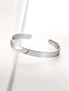 シルバーバングル ブレスレット メンズ6.5cm
