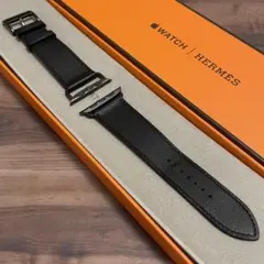 【極美品】apple watch HERMES レザー アトラージュ ブラック