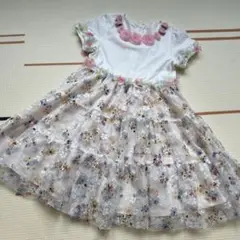 美品　組曲　kumikyoku 花柄　立体　ワンピース　花