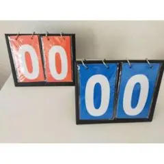 送料無料新品未使用★スコアボード 得点板 2桁 2個セット 赤と青 スポーツ