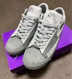 FPAR NIKE SB BLAZER LOW 27.5 US9.5 Gray