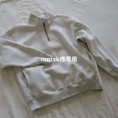 GU ハーフジップスウェット M グレー