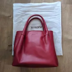 HIROFU 赤 レザートートバッグ