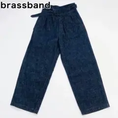 【ほぼ未使用】brassband ベルテッドハイウエスト デニムパンツ 305