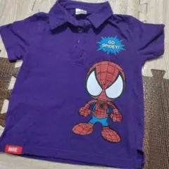 スパイダーマン ポロシャツ 紫色　ユニバーサル・スタジオ・ジャパン