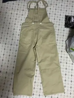 LOWRYSFARM ベージュ コットンサロペット
