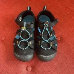【良品】KEEN☆SEACAMP Ⅱ CNX サンダル ブラック×イエロー 22