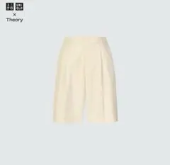 ユニクロ×Theory 感動タックショートパンツ M NATURAL