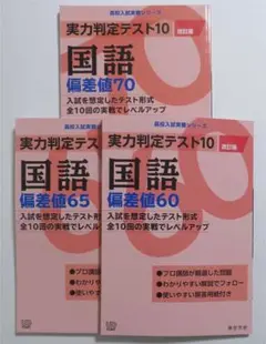 実力判定テスト10 改訂版 国語 偏差値60,65,70 ３冊セット