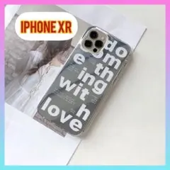 【限定特価】iPhoneケース iPhoneXR ミラーデザイン英字ロゴ