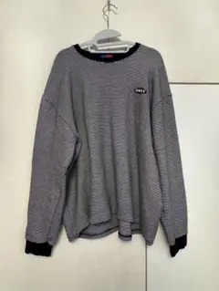 OHST our history ストライプ ロングスリーブカットソー