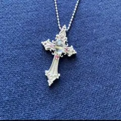 ルチルクォーツ クロスネックレス