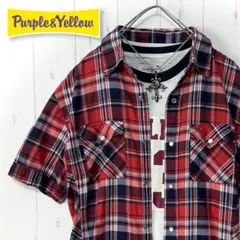 ★バック刺繍がポイント★Purple & Yellow【パープル＆イエロー】★
