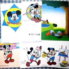 ディズニー 昭和 レトロ ビンテージ はがき ポストカード セット