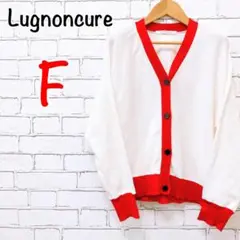 866【Lugnoncure ルノンキュール】ニットカーディガン 個性的 フリー