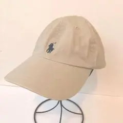 used ポロラルフローレン　ベージュ　キャップ　帽子