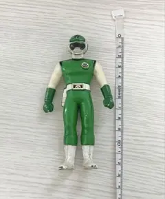 超新星フラッシュマン　グリーンフラッシュ　12センチソフビ 戦隊ヒーロー